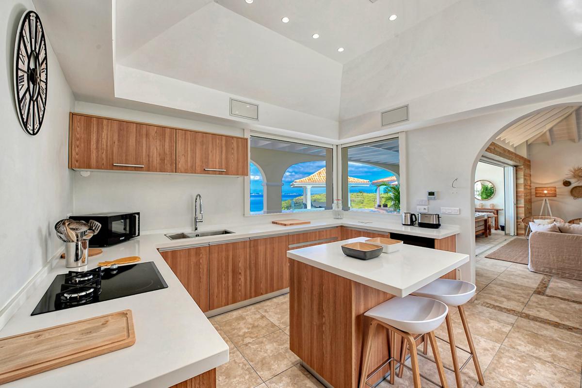 Luxury Villa Rental St Martin - The kitchen